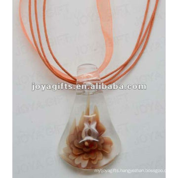 new style Lampwork Glass Pendant Necklace Lampwork glass Necklace lampwork glass pendant with wax cord